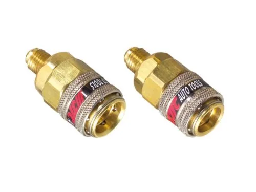 مجموعة وصلات سريعة قطعتين لماكينات شحن تكييف السيارات JTC-1137